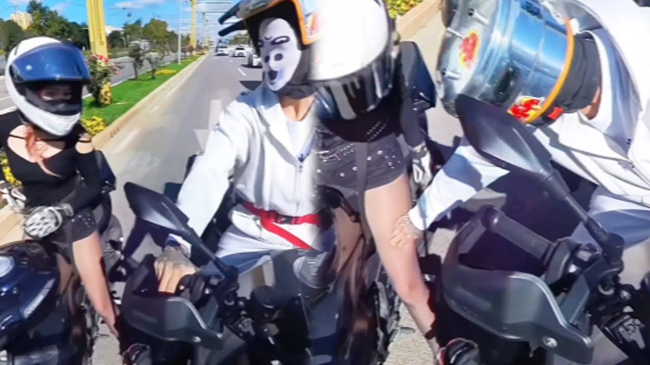 Where Did He Touch Her? The Girl Got Shy. #Motorcycle #Funnyguy
