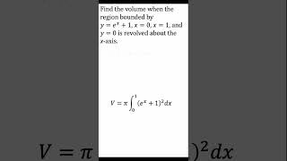 Volume from Revolving Region (Calculus!)