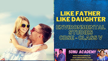 LIKE FATHER LIKE DAUGHTER | CBSE | CLASS V | ENVIRONMENTAL STUDIES | BIOLOGY | @sonuacademyscience #cbse