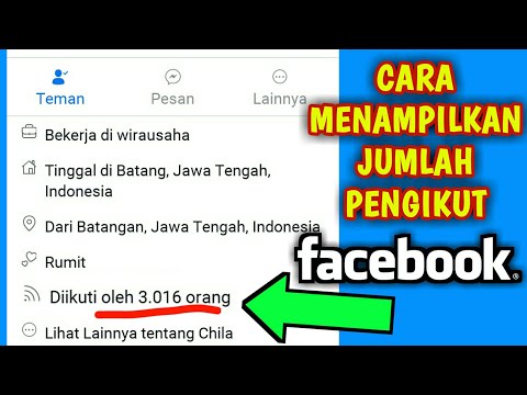 Cara menampilkan Jumlah Pengikut di Profil Facebook