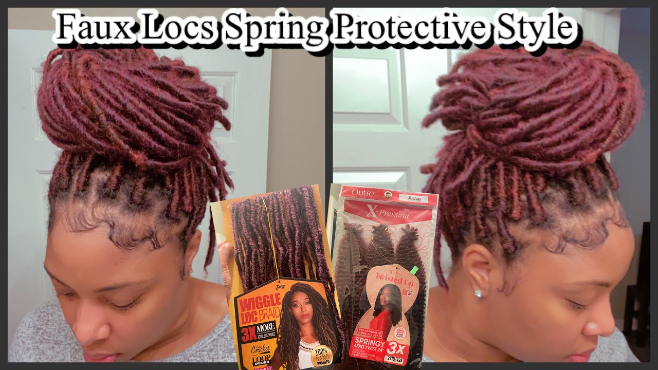 Faux Locs feat. Wiggle Loc Crochet hair| Affordable Protective Style