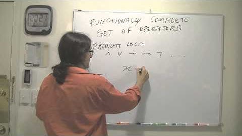 Functionally Complete Sets of Operators