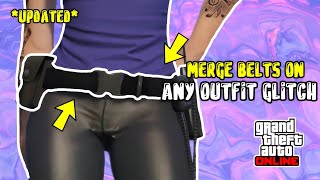 How to Get BELT ON ANY OUTFIT Glitch GTA 5 ONLINE | UPDATED Patch 1.64