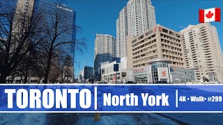 Walking the Heart of North York, Toronto: Yonge Street (Sheppard to Finch) | 4K #299