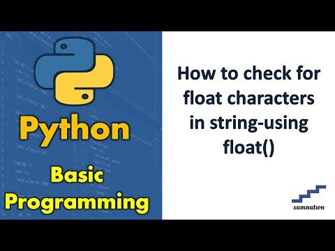 How to check for float characters in string-using float()