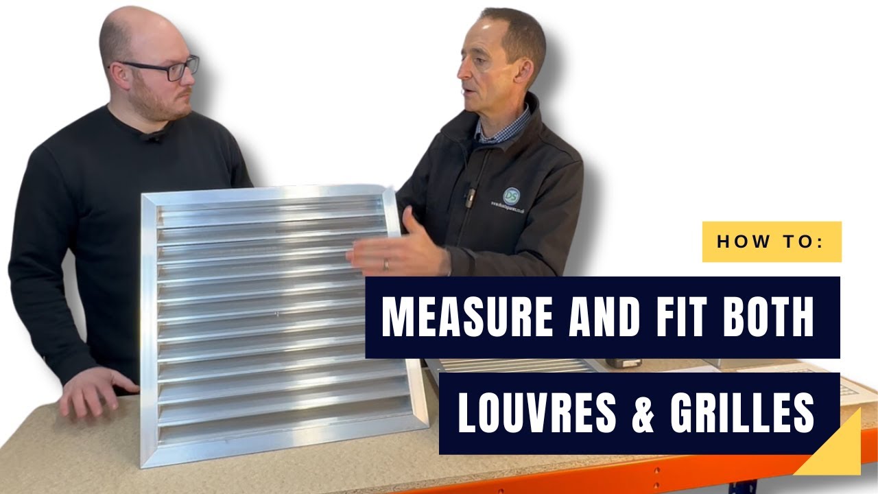 How to: Measure a Louvre or Grille correctly to fit it with a grille box for air flow