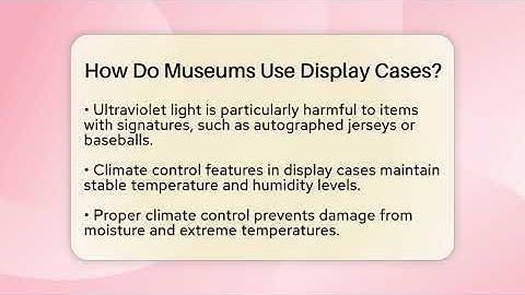 How Do Museums Use Display Cases? - The Memorabilia Zone