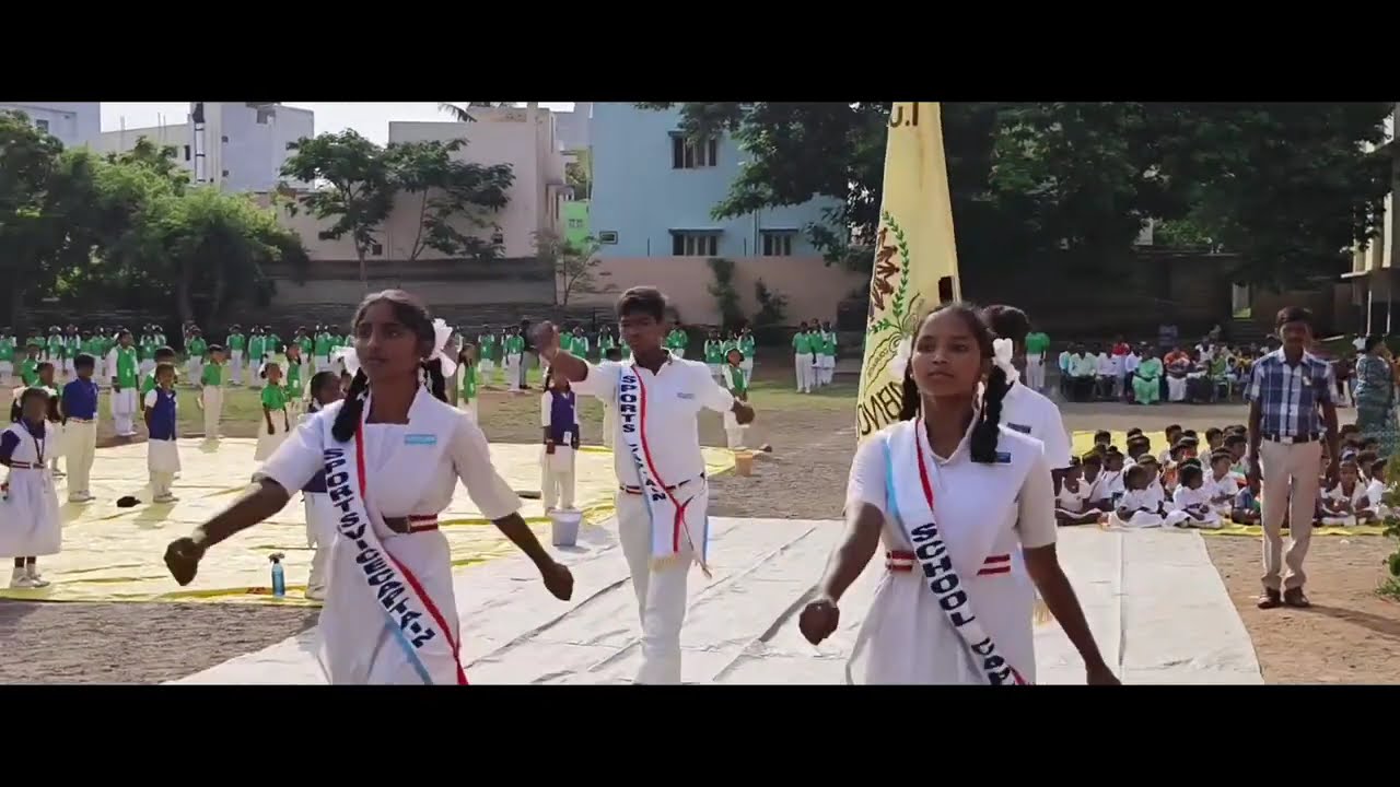 Independence Day March Past, St. Joseph's English Medium High School, Kurnool, Andhra Pradesh.