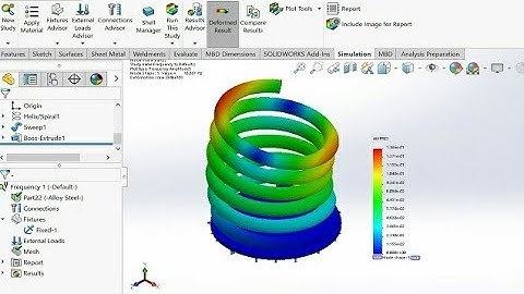 #Frequency analysis report in solidworks# Frequency test in vibration solidworks feature simulation#
