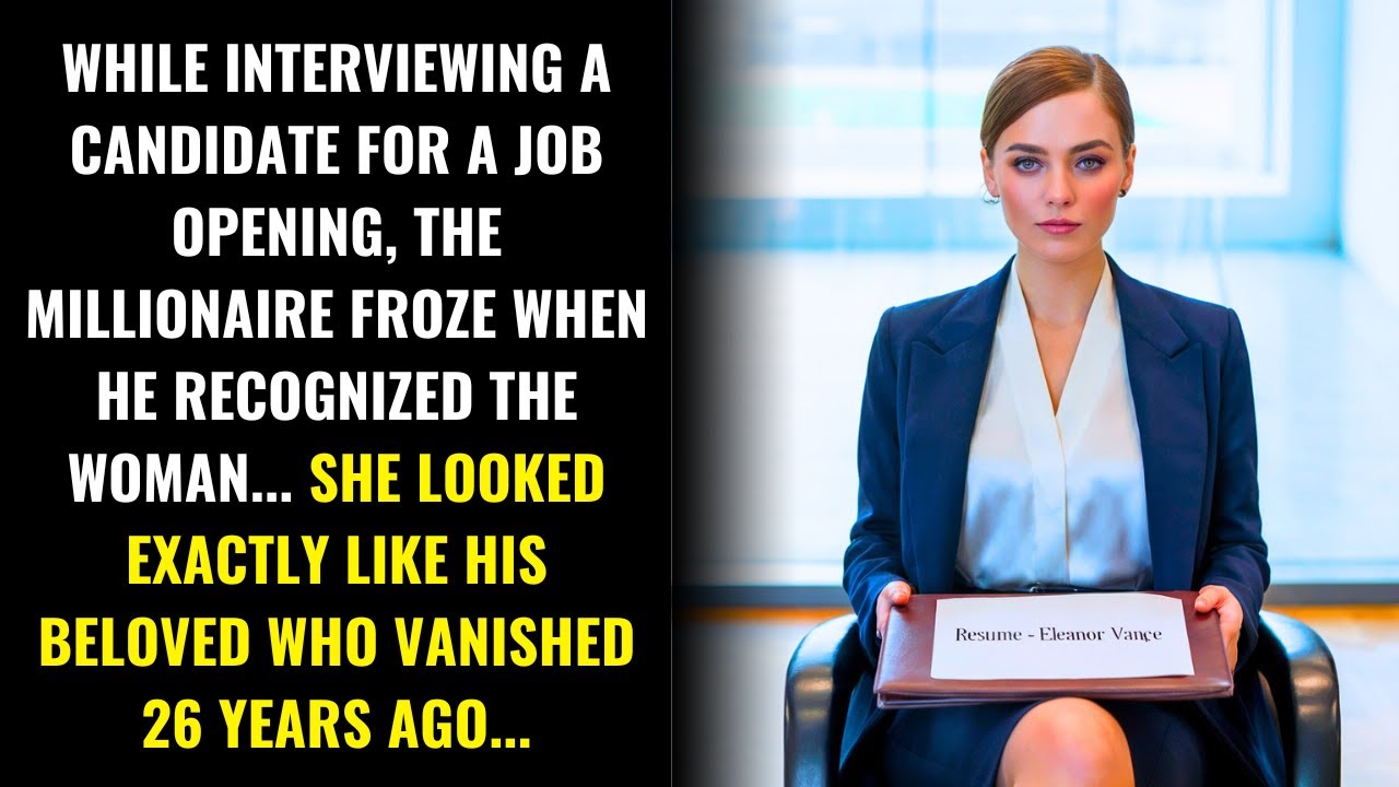 THE MILLIONAIRE WAS STUNNED WHEN HE SAW HIS LOST LOVER’S FACE ON THE JOB CANDIDATE…