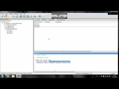 Création de rôle utilisateur PostgreSQL
