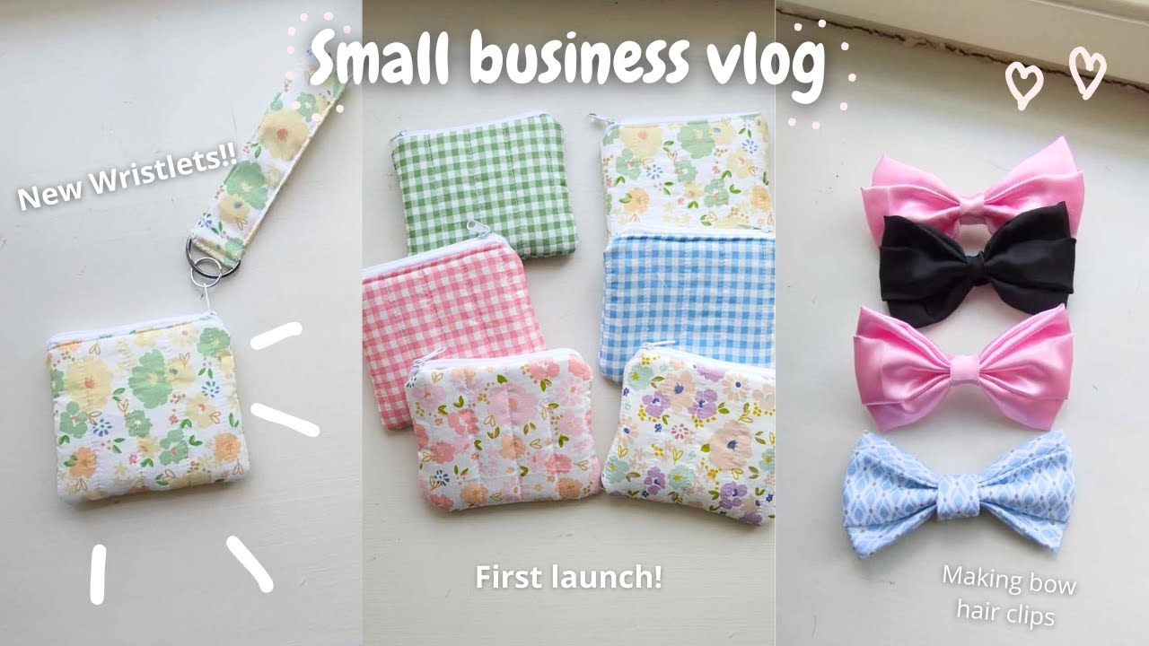 Mini Studio Vlog | Making Handmade Hair Bows & Wristlets + Behind the Scenes of My Small Business!!!
