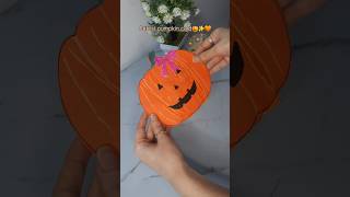 DIY Pumpkin Card🎃✨️🧡 #pumpkincraft #halloween #subscribe #aesthetic #diycard #spookycrafts #short