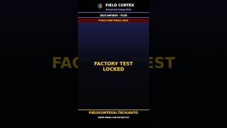 2023 Infiniti FX35 P0442 evap small leak Fix | Field Cortex #Shorts