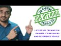 Latest job openings for fresher in pharma