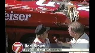 Ron Brown Miss Budweiser 1997 Seafair Hydroplane Crash