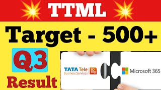 Ttml Share Latest News Today Ttml Stock News Today Ttml Share Ysis Q3 Result Profit ?