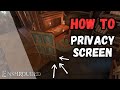 Enshrouded tips  how to privacy screens