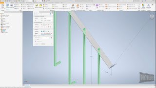 Baranda Parametrizada (Parameterized Railing) - Tutorial Autodesk Inventor - Te Lo Hago Fácil.