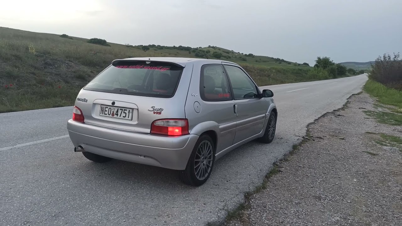 Saxo VTS Exhaust Sound & Fly By YouTube