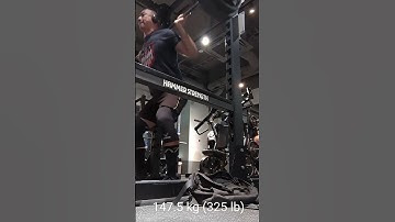 06-08-24 Beltless High Bar Pause Squat 147.5 kg (325 lb) x 5 Reps