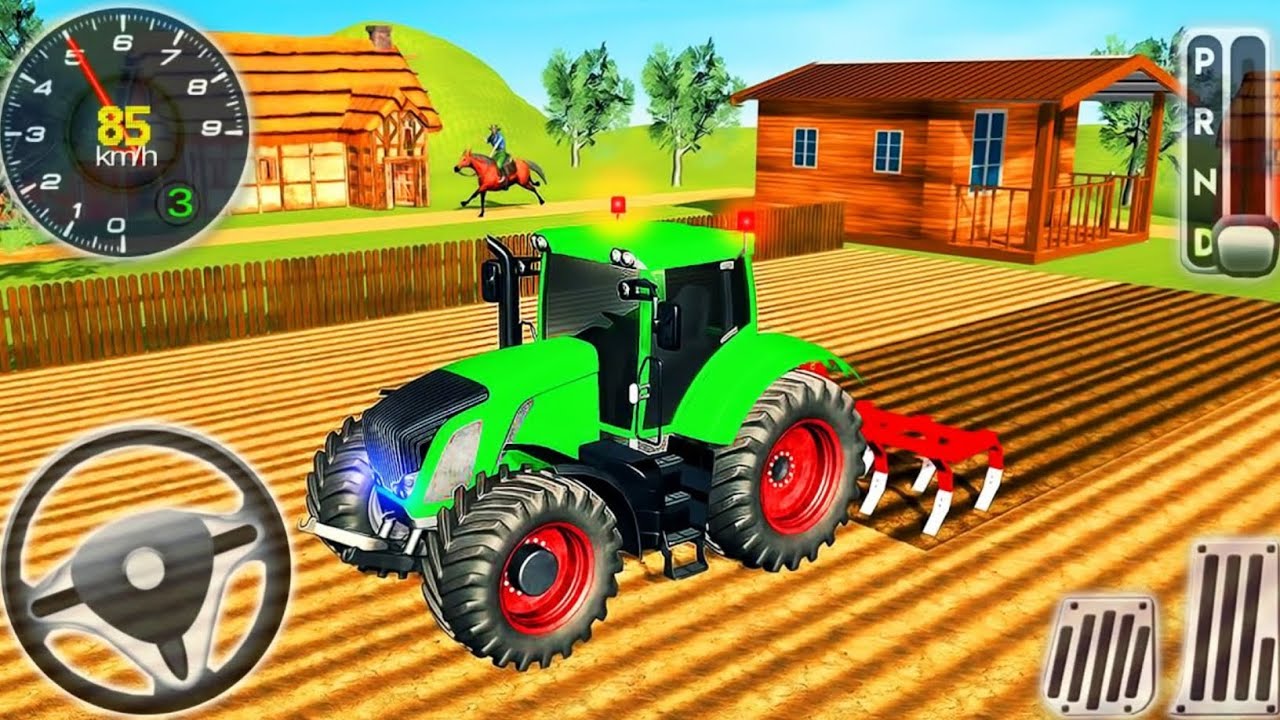 Modran Tractor 🚜Farming Drive Simulator 3D - Farming 🌾🌾 Games - Android Gameplay |