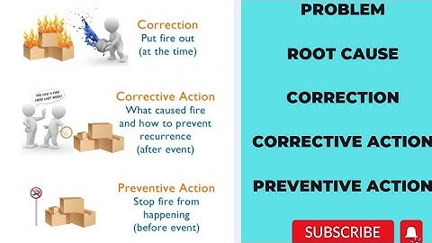 How to write Root cause, correction, corrective action of problem
