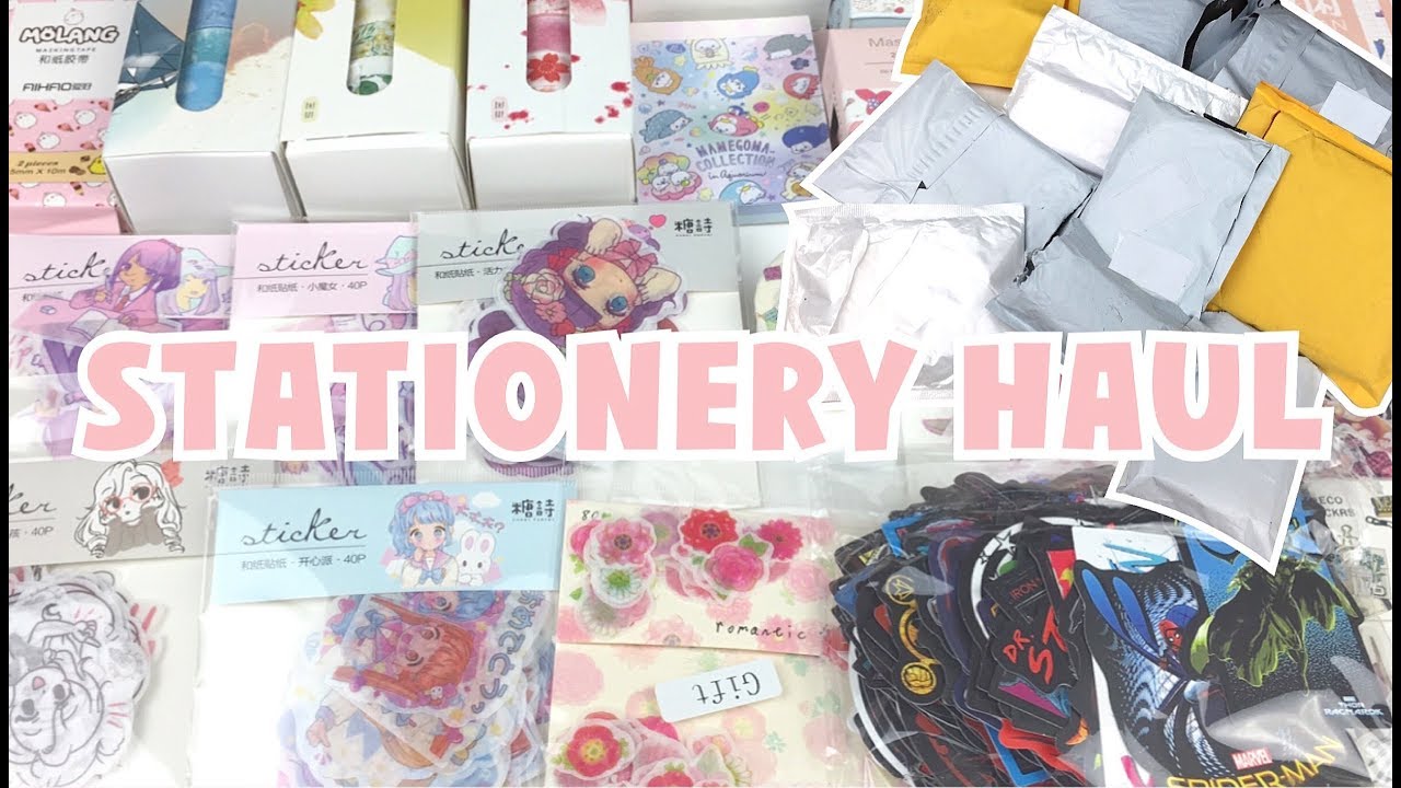 HUGE STATIONERY HAUL! Washi Tape, Stickers + More! | Aliexpress ♡