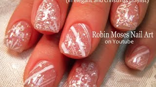 nails candy nail snowflake diy cane easy glitter stripe