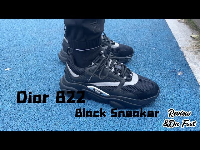 Dior B22 Blue Black Sneaker review + on foot look 