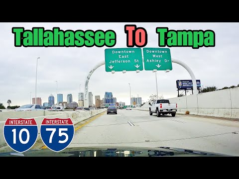 Tallahassee to Tampa , Florida, USA, I-10 , I-75