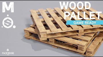 How to CREATE a Wood Pallet in Autodesk Maya 2020 and substance Painter [Timelapse]