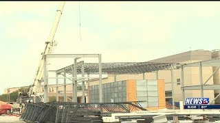 Construction continues on new building, exhibit at Bush Library & Museum