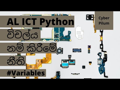 AL ICT Python Variable Naming Rules (Sinhala)- පයිතන් විචල්‍ය නම් කිරීමේ නීති