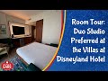 Villas at disneyland hotel  duo studio preferred  room tour