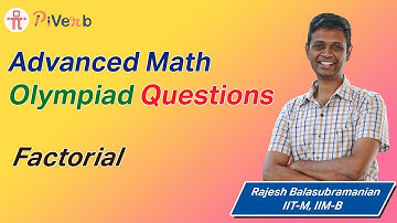 PiVerb.com| Class 7 & 8 | Factorial Question | # 34| NMTC  Sub Junior| AMC 8