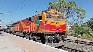 India's Most Powerful Locomotive Wdg6g  With BTPGLN Tank Skipping Dhola Junction