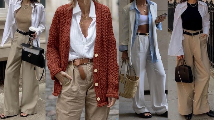 3 looks de lujo silencioso con pantalones beige para este Otoño