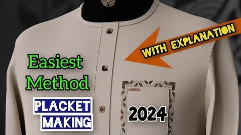 How To Make A Senator Placket/ Senator Perfect Placket making For Beginners