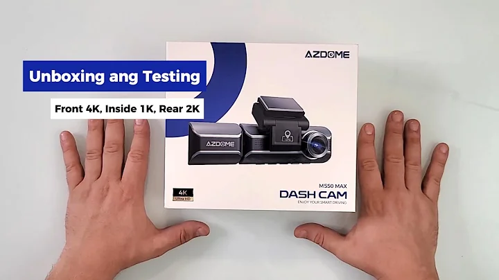 #youtubevideo Unboxing and Testing M550 upgrade - M550 Max 4K three channel dashcam.