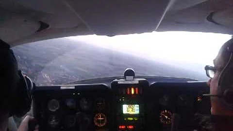 Socata TB9 short field approach & go around