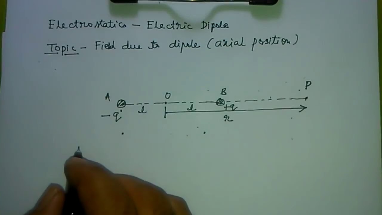 Electric dipole class 12 chapter 1 YouTube