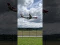 Edelweiss A340 landing #plane #80smusic #planespotting #strangerthings #zurich #airbus #landing
