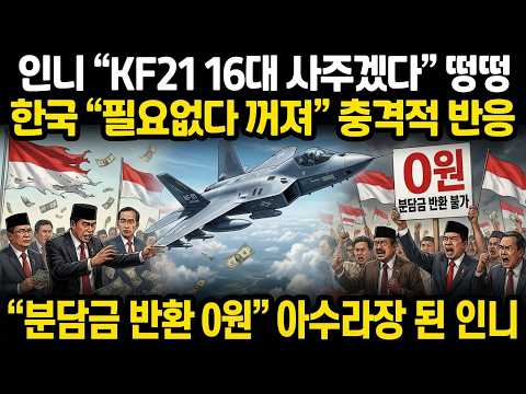 인니 "KF21 16대 사주겠다" 떵떵, 한국 "필요없다 꺼져" 충격적 반응, "분담금 반환 0원" 아수라장 된 인니