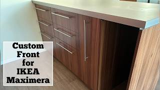 IKEA METOD: Installing Custom Fronts for MAXIMERA Drawers #diy #ikea #kitchen