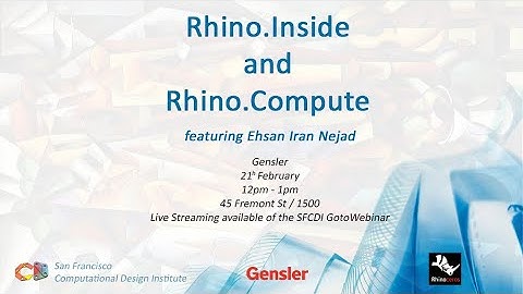 SFCDI February 2020 | Rhino.Inside.Revit and Rhino.Compute