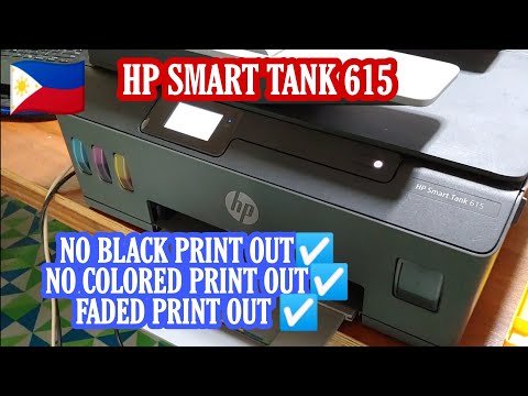 HP SMART TANK 615 no black | colored print outs | troubleshooting guide