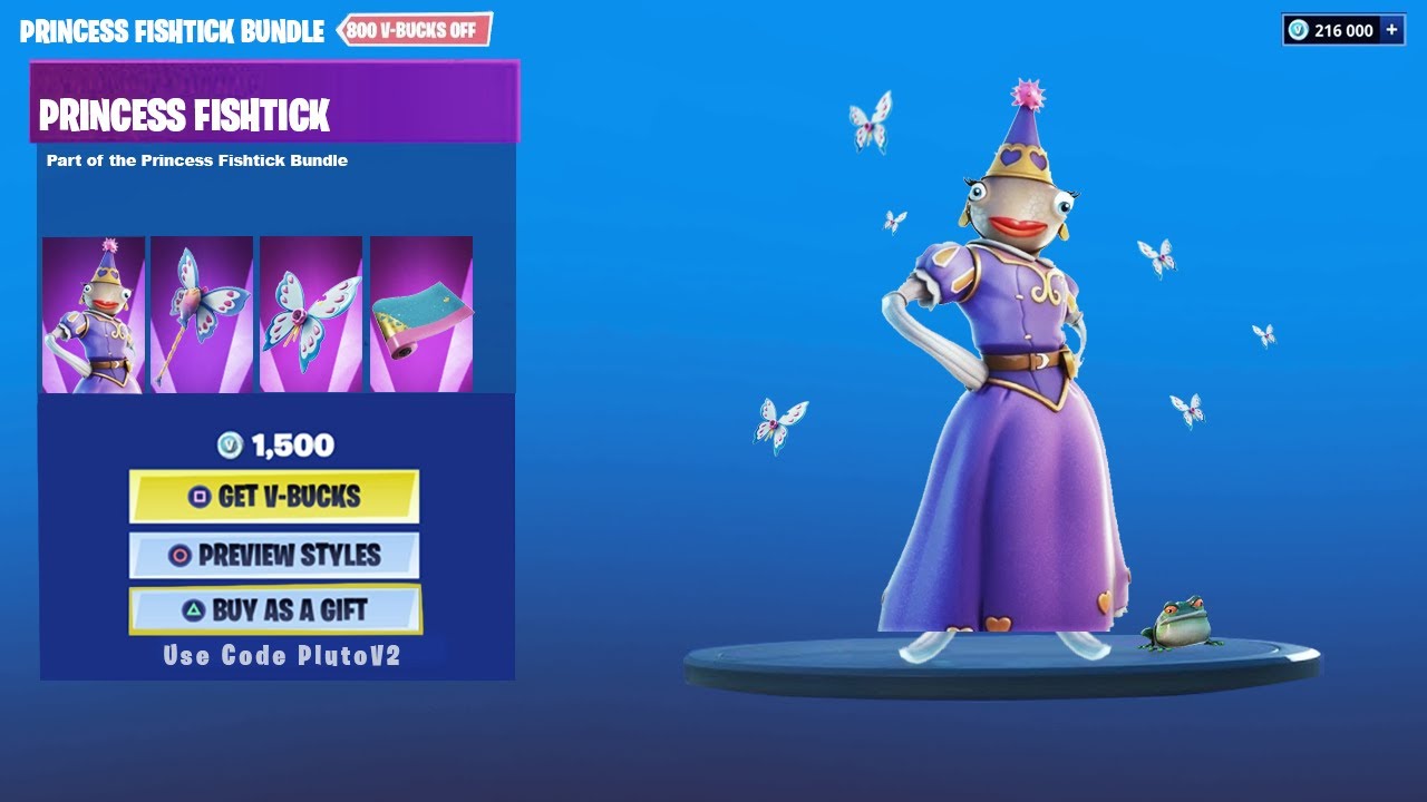 NEW “Princess Fishstick Skin” in Fortnite! YouTube
