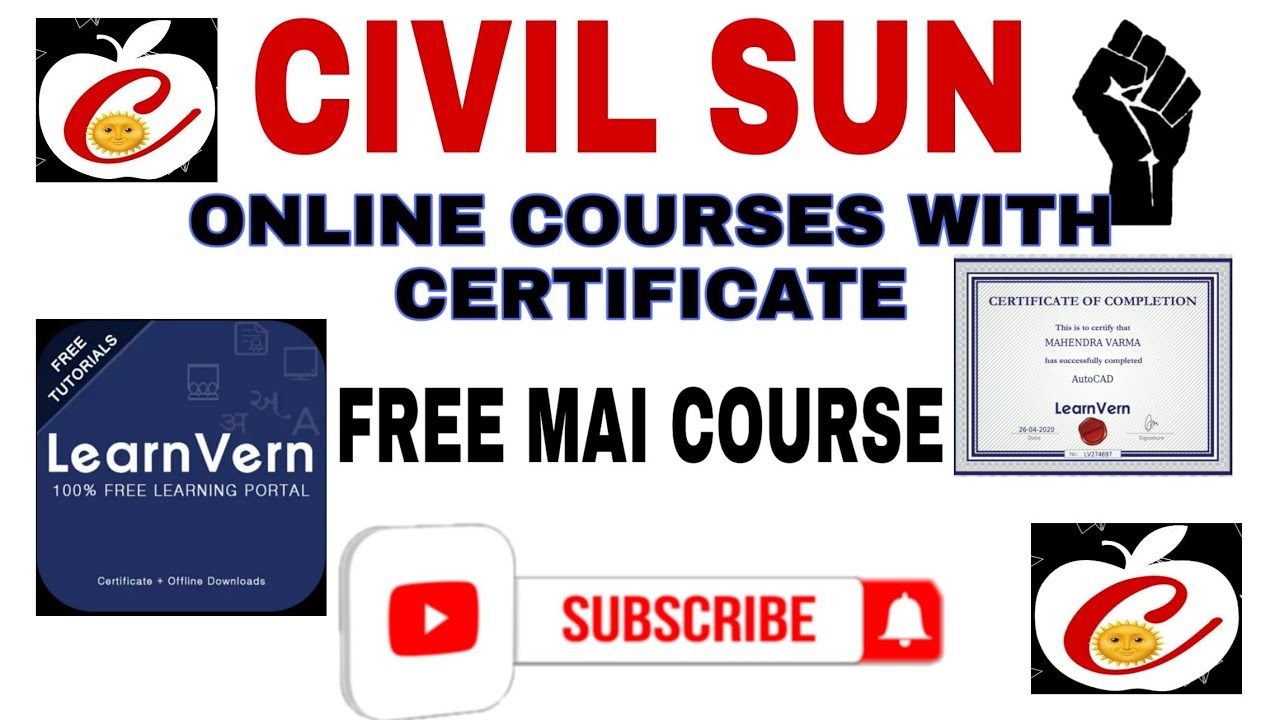 LEARN VERN ONLINE COURSE WITH CERTIFICATE || FREE MAI ONLINE COURSE ...