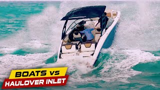 LAKE BOAT MEETS HAULOVER INLET! | Boats vs Haulover Inlet